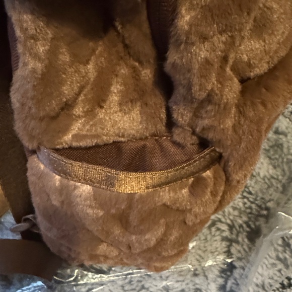Nike Brown Faux-Fur Mini Backpack - Picture 10 of 13